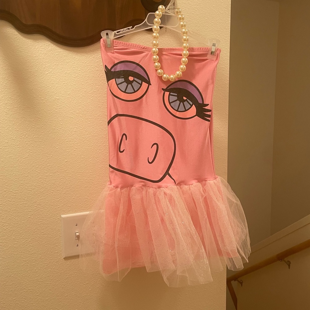 Miss Piggy Costume Adult Halloween Fancy Dress